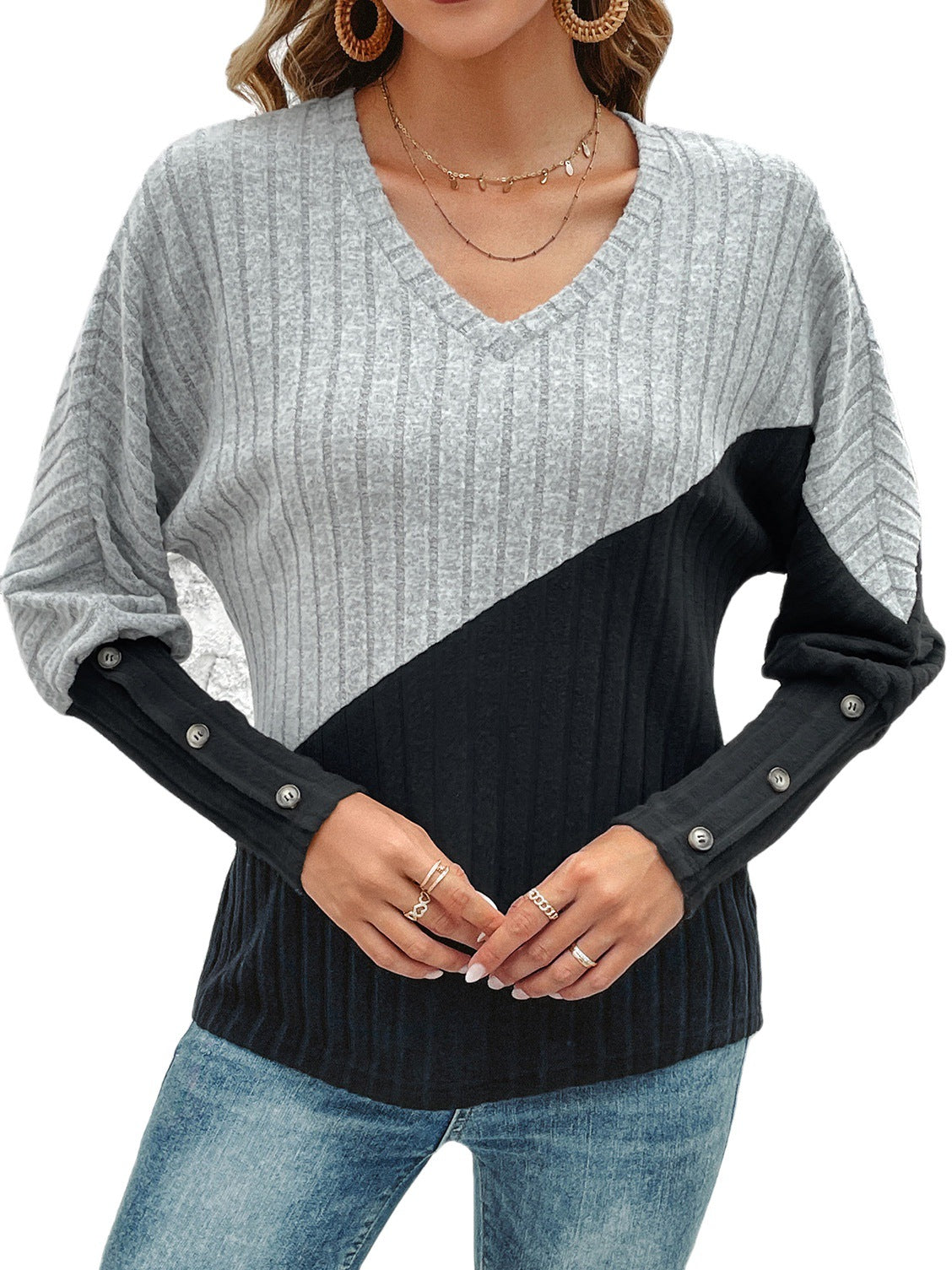 New Long Sleeve Waist Slimming And Tight Sweater