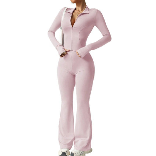 Tight No Embarrassment Line Workout Sexy Long Sleeve Sports Suit
