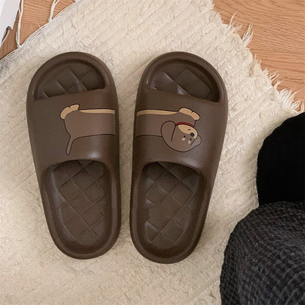 Comfortable Soft Bottom Couple Household Slippers