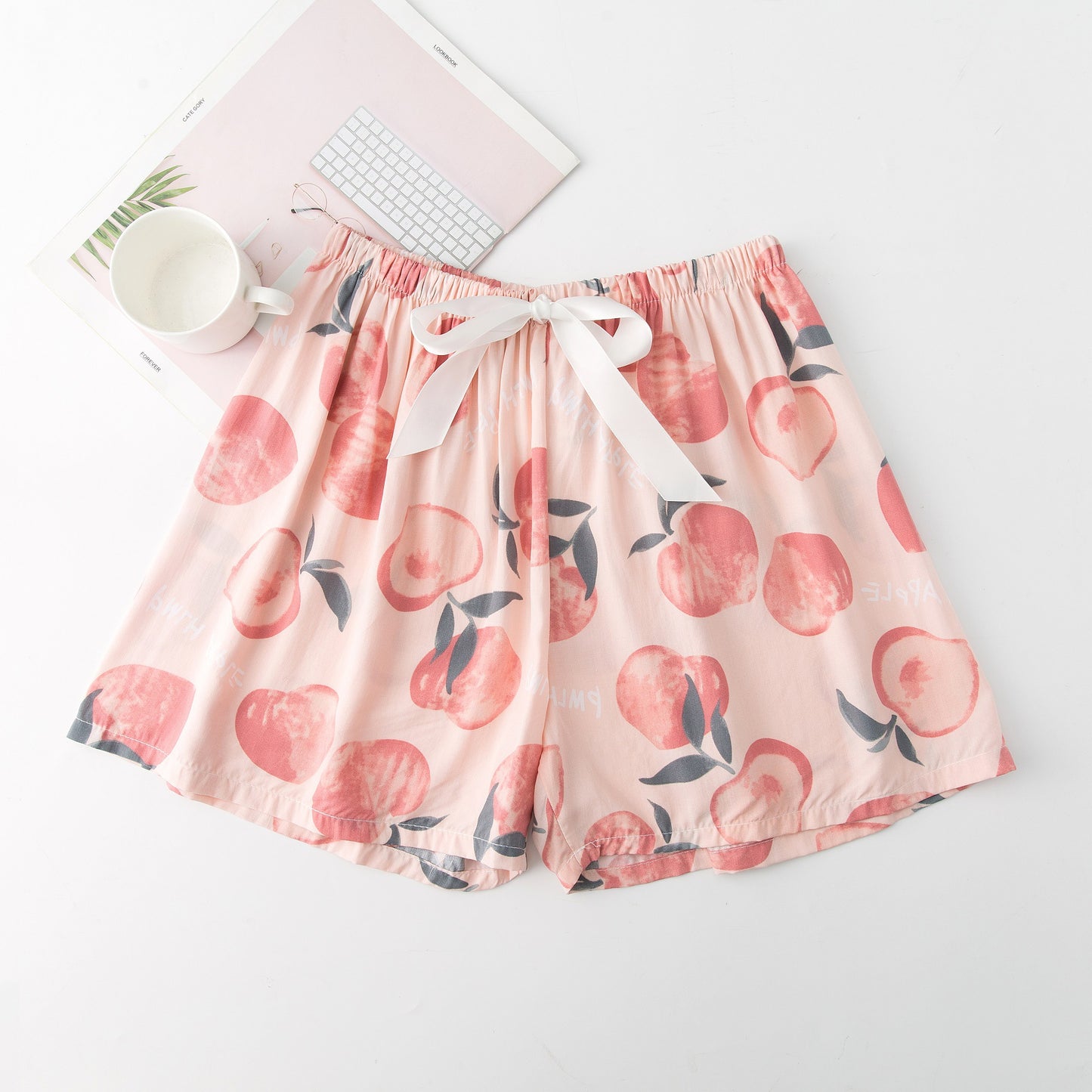 Shorts til kvinder Sommer Nye Pyjamasbukser i store størrelser, løse og tynde
