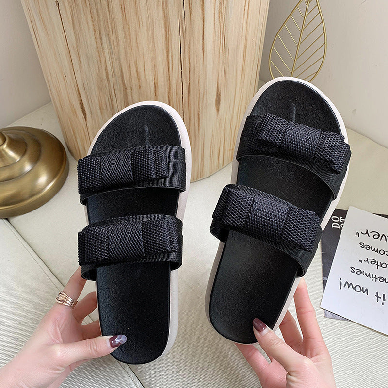 Rubber soft sole sandals non-slip flip-flop beach shoes