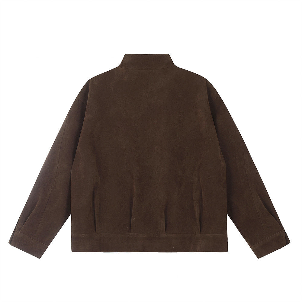 Fashion Loose Lapel Motorcycle Jacket Men