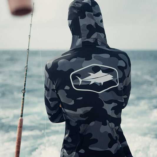 Fishing Suit With Hood And Mask For Sun Protection