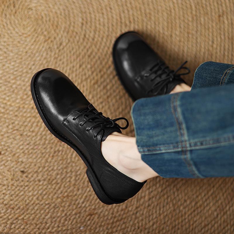 British Style Lace-up Leather Shoes