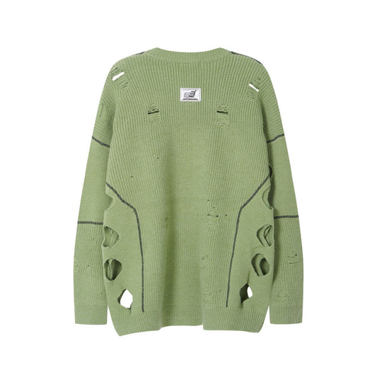 Spring And Autumn Loose-fitting Casual Round-neck Knitted Sweater