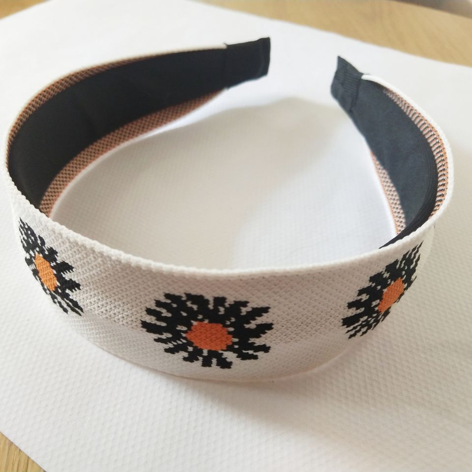 Hair Accessories Knitted Daisy Big Bow Headband