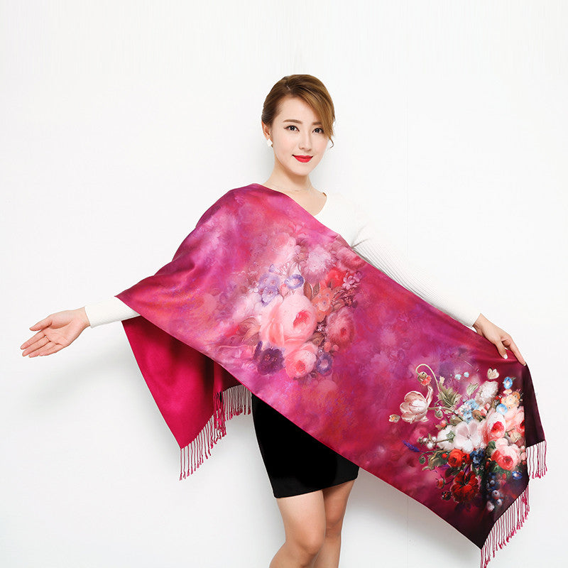 Tassel sunscreen shawl