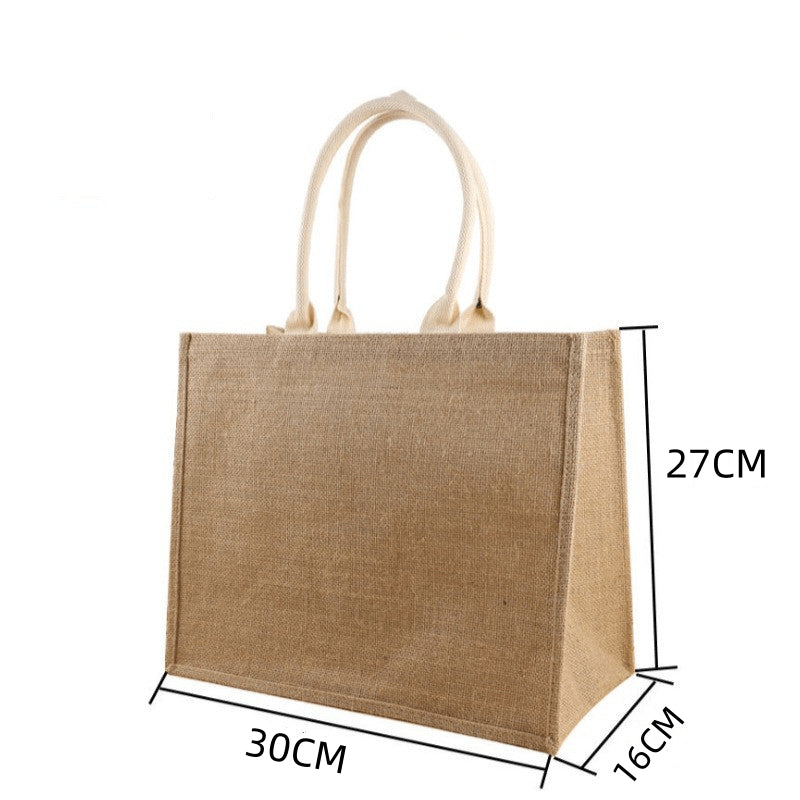 Jute Bag DIY Kreativ Linnedpose Jute Bag Transformation