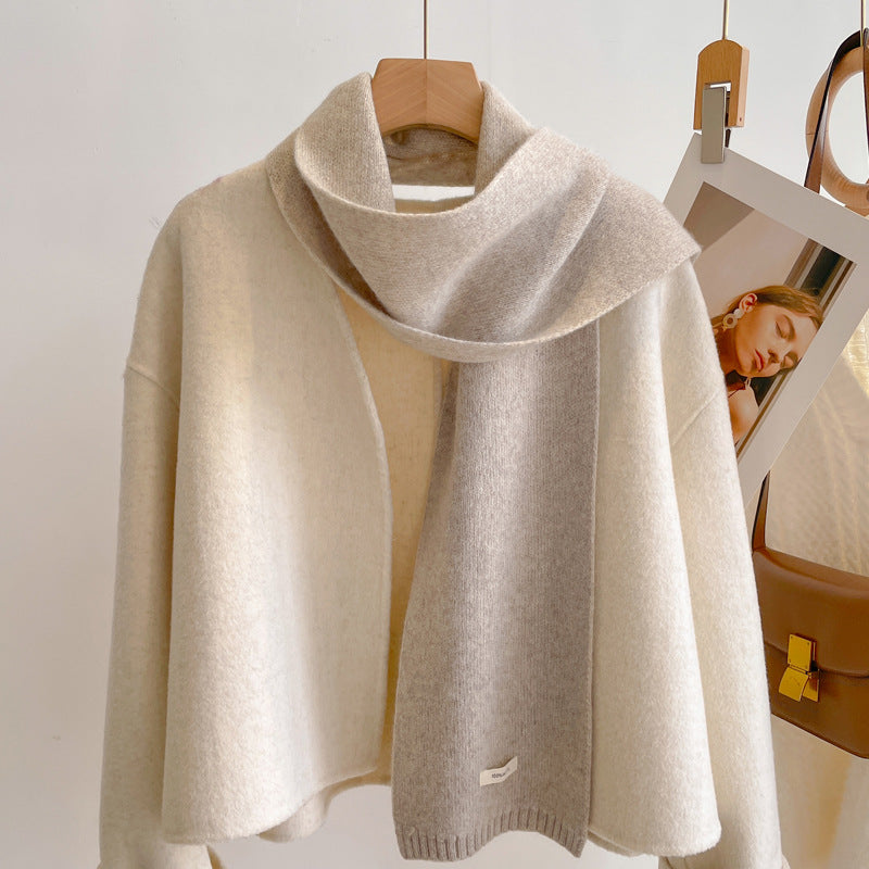 Women's Pure Wool Scarf Winter High Sense