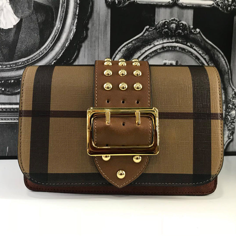 Plaid, crossbody, shoulder bag