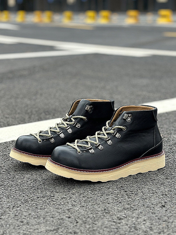 Men's Mid- To High-Top Genuine Leather Dr Martens Boots