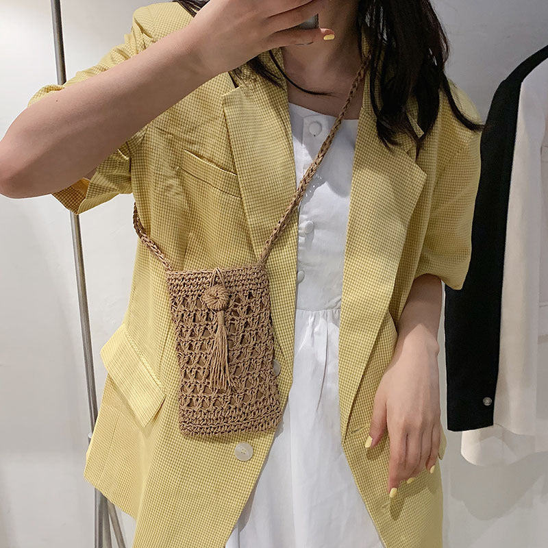 New Straw Woven All-match One-shoulder Messenger Bag