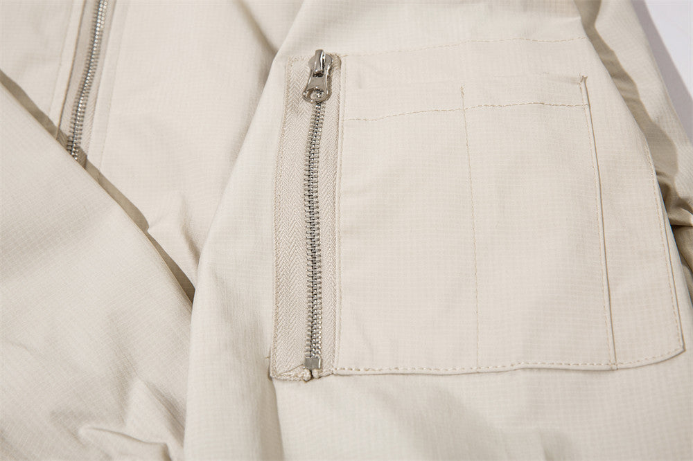 Pure Color All-matching Pilot Jacket Casual Sports Jacket