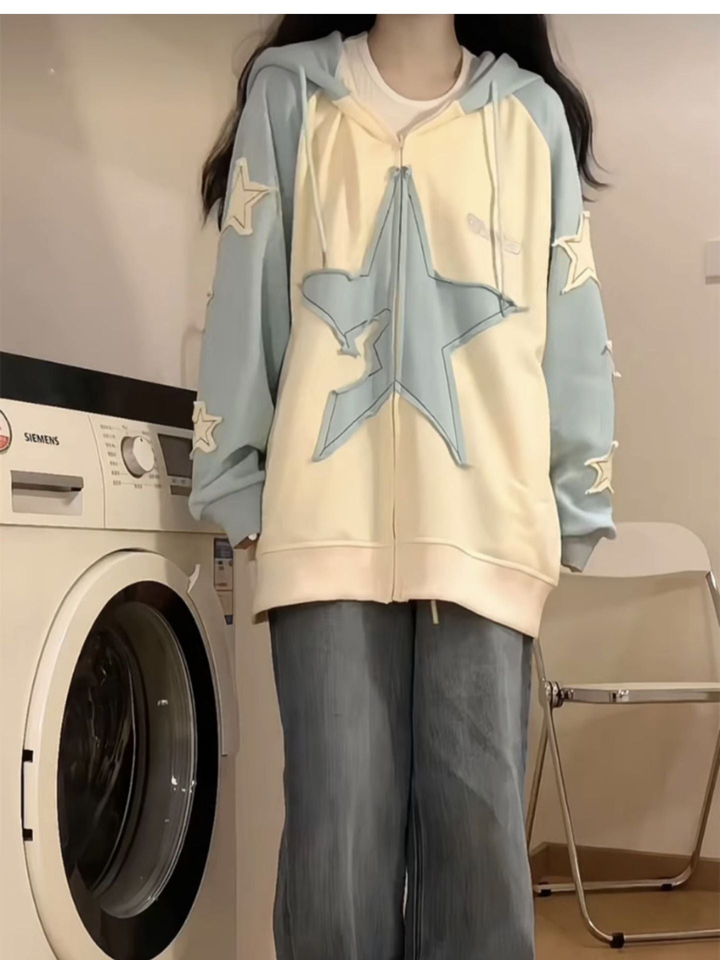 Women's Patchwork Korean Loose Jacket
