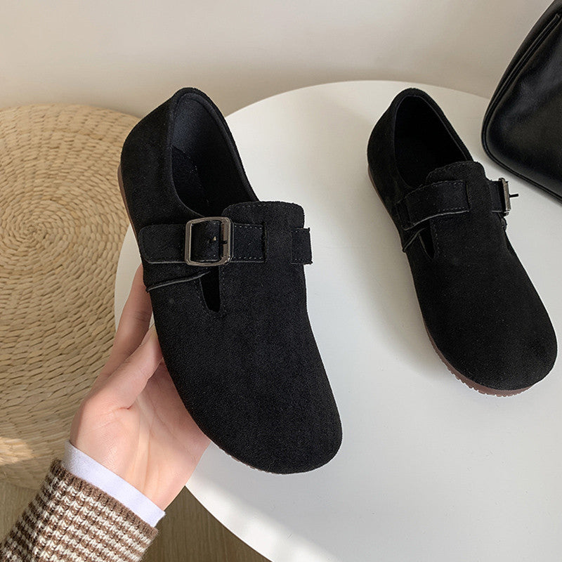Color Soft Fur And Velvet Cotton Shoes