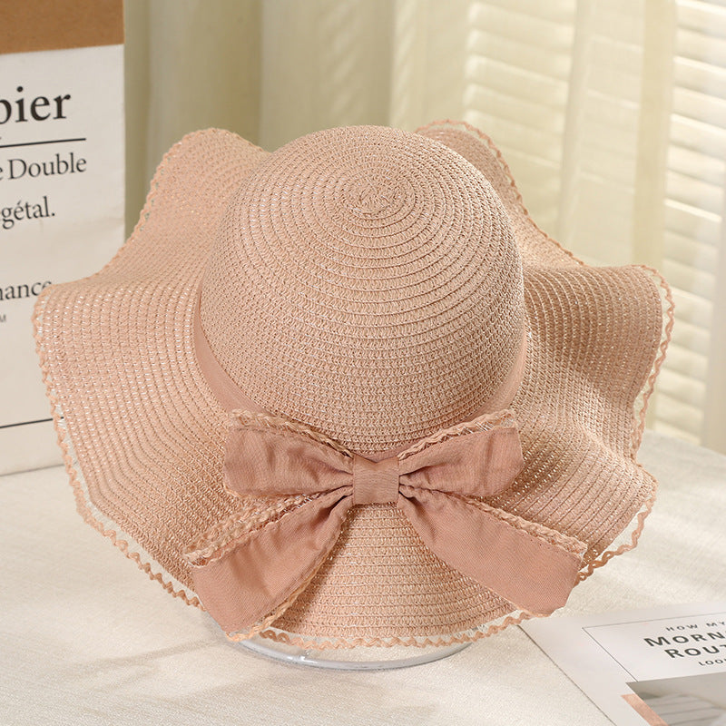 Korean Version Fashion Bowknot Big Brim Hat