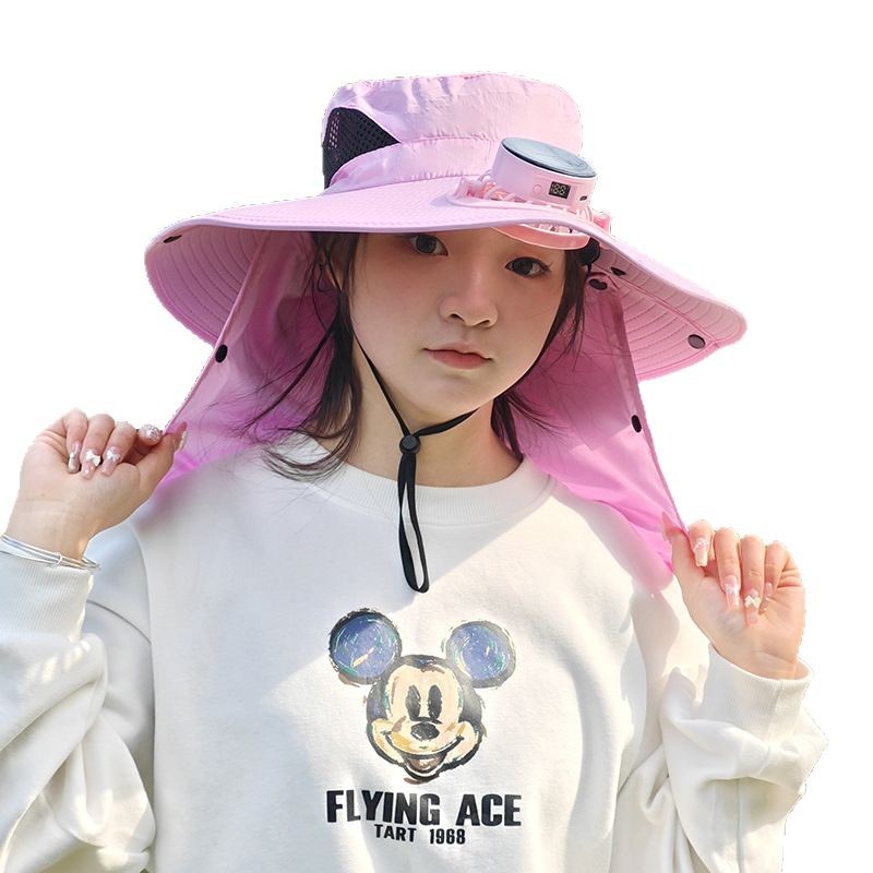 Hat With Fan Men's Fishing Outdoor Sunshade