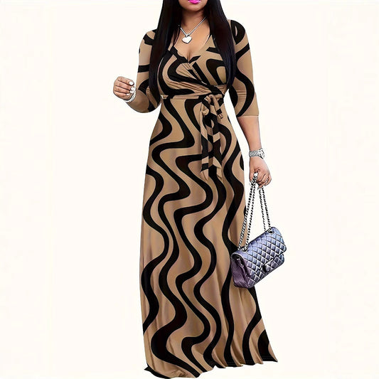 Stylish And Minimalist Lace Up Dress For Women