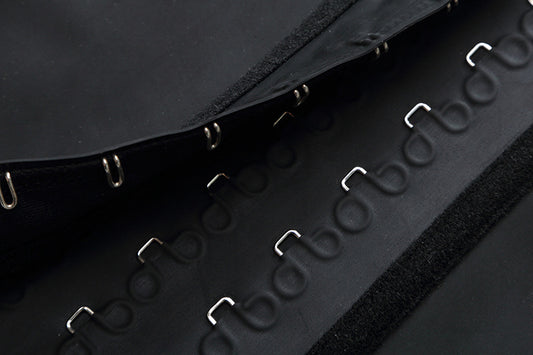 Ladies rubber latex press buckle waist plastic waist
