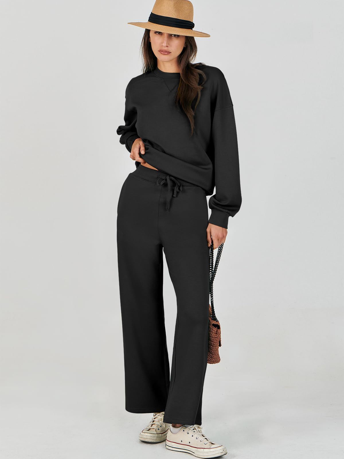 Fashion Casual Long Sleeve Sweater Suit
