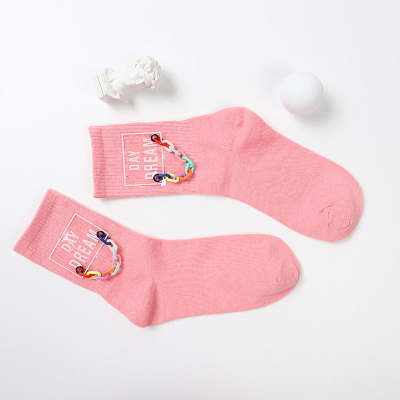 Korean Casual Breathable Sweat Socks