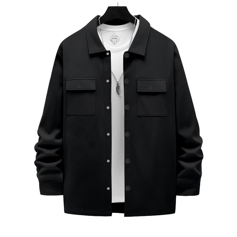 Retro Single-breasted Lapel Casual Long-sleeve Jacket