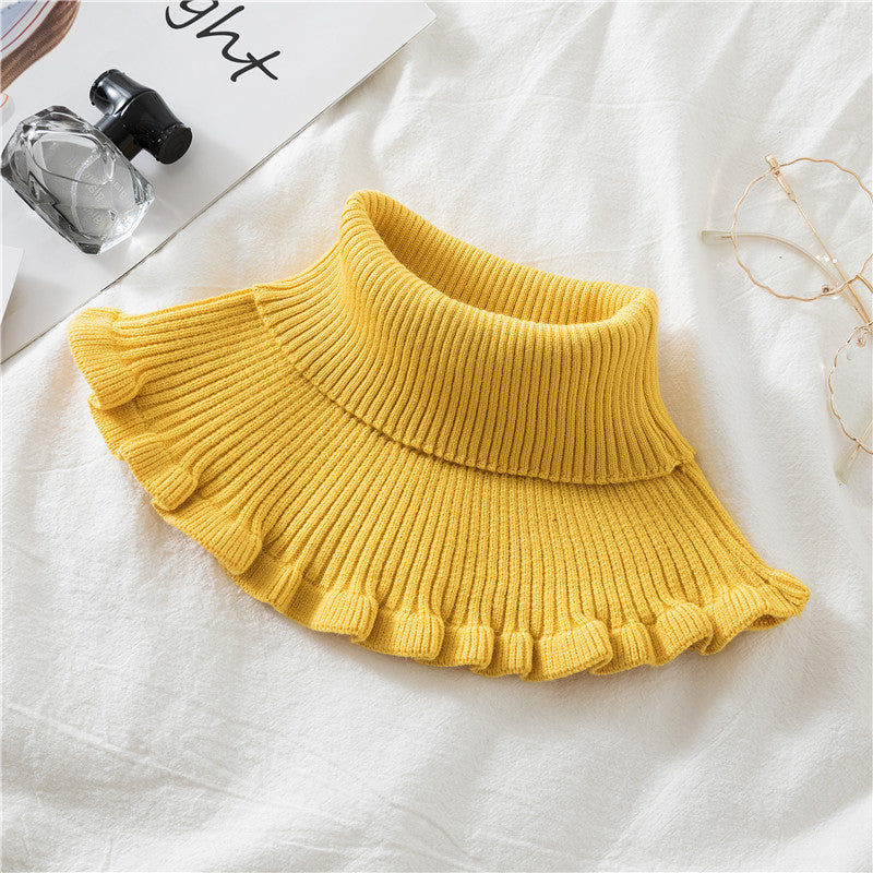 Knit fashion wool neck scarf