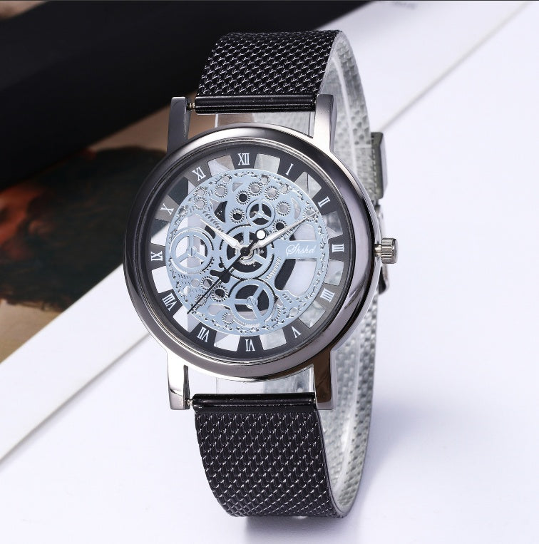 Fashion Hollow Soft Mesh Strap Quartz Watch