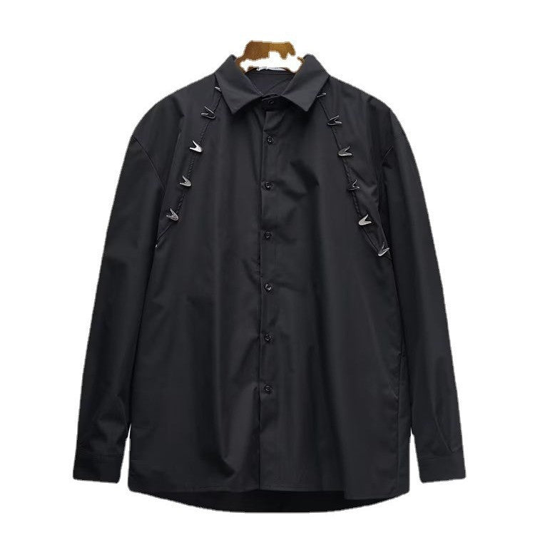 YouthfulShirt Trendy Solid-color Japanese-style Shirt For Men