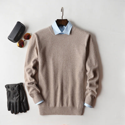 Cashmere Sweater til Mænd Cashmere V-hals Undertrøje Rund Hals Hjerteformet Halsudskæring