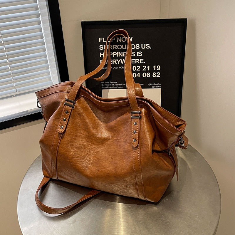 Retro Large Capacity Fashion Shoulder Messenger Bag
