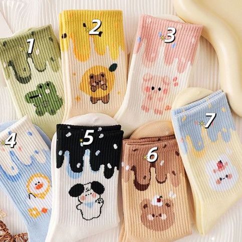 Middle Tube Female Student Middle Tube Korean Style Sweet Cute Japanese Trendy Socks