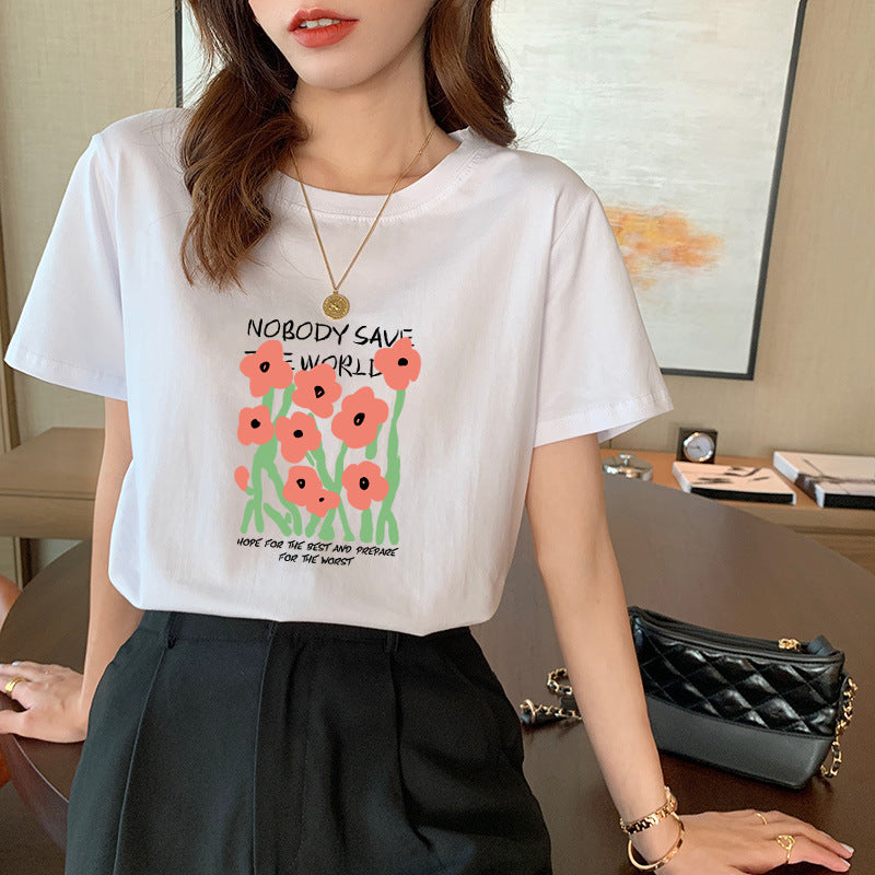 Women's Cotton Short-sleeved T-shirt