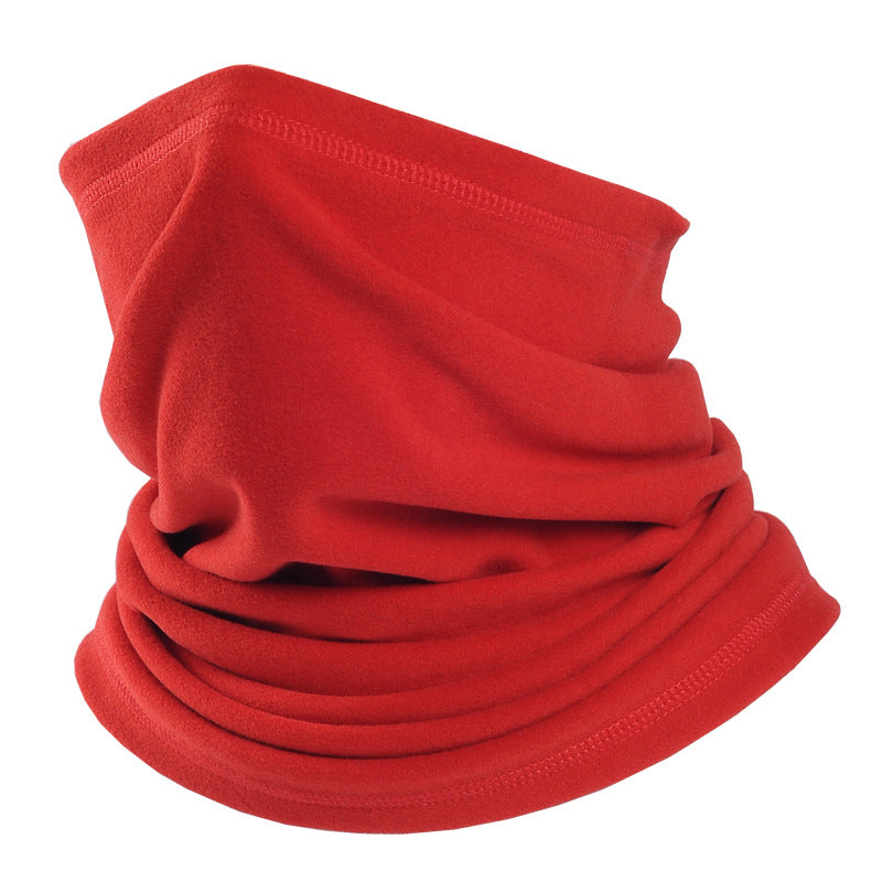 Ski half face cold winter warm hooded scarf