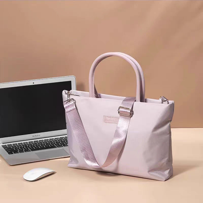 Solid Color Simple Lightweight Women's Laptop Bag