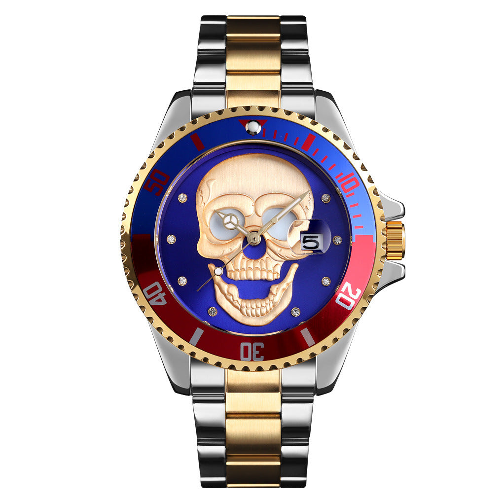 Luminous waterproof quartz watch