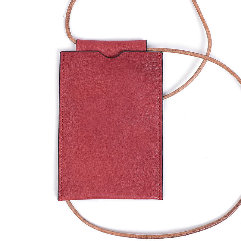 Leather mobile phone bag