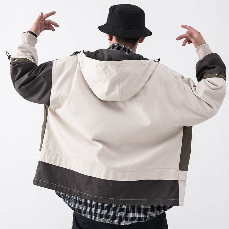 Hooded Oversized Loose Men's Jacket Casual Men