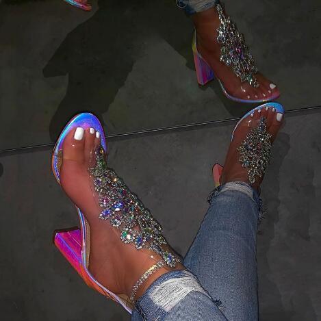 Rhinestones Women's Fashion High Heel Sandals