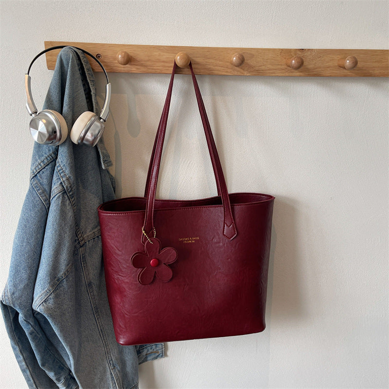 Underarm Bag Textured Tote Bag Simple Women's Bag