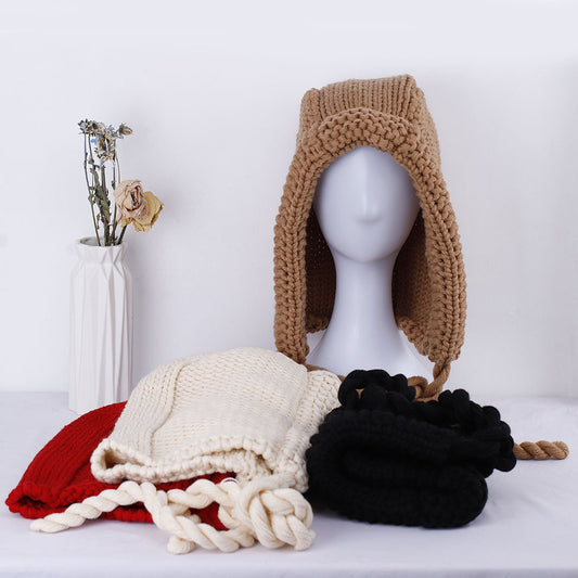 Loose Slouchy Cloak Knit Hat Solid
