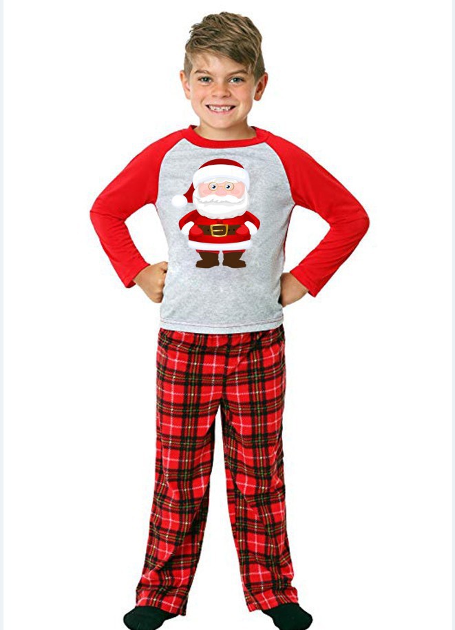 Printed parent-child home wear long-sleeved suit family wear