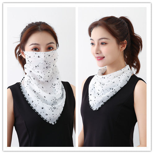 Summer outdoor riding mask driving sun shading scarf