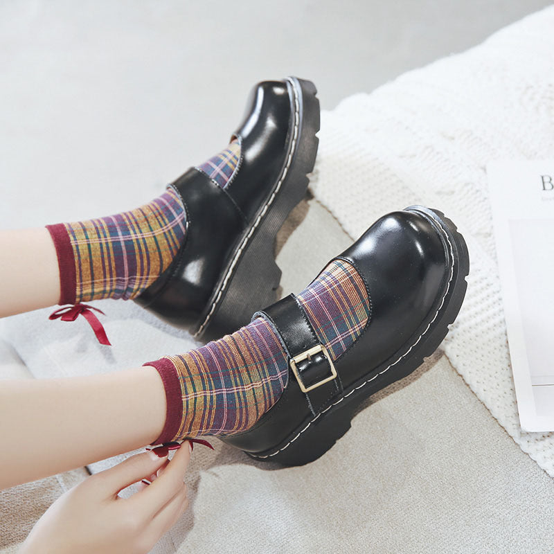 New-style Vintage Buckle Mary Jane Shoes