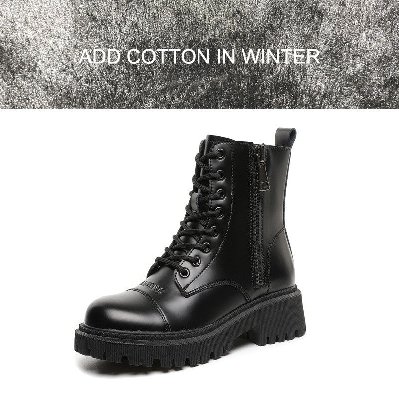 Women's Heightened Thick Bottom All-match Martin Boots