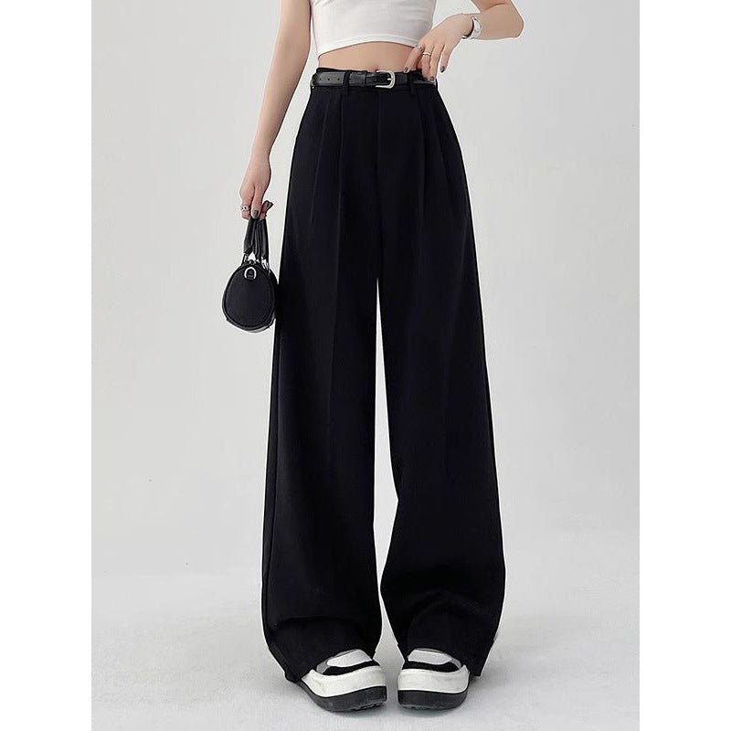 Suit Pants Women's Casual High Waist Loose Wide Legs Trousers