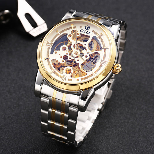 Watch men's automatic mechanical watch hollow flywheel
