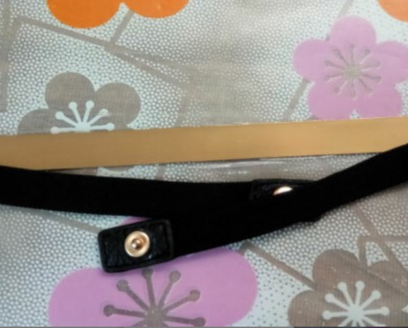 Fashion wild 1.5CM metal sequins simple decoration ladies elastic stretch thin belt
