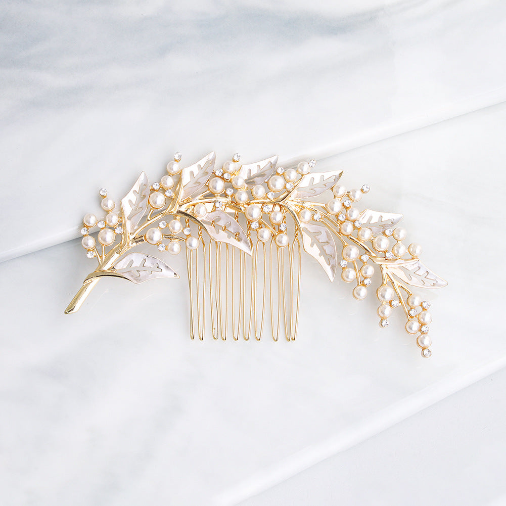 Hollow bridal hair accessory plate hair insert comb wedding