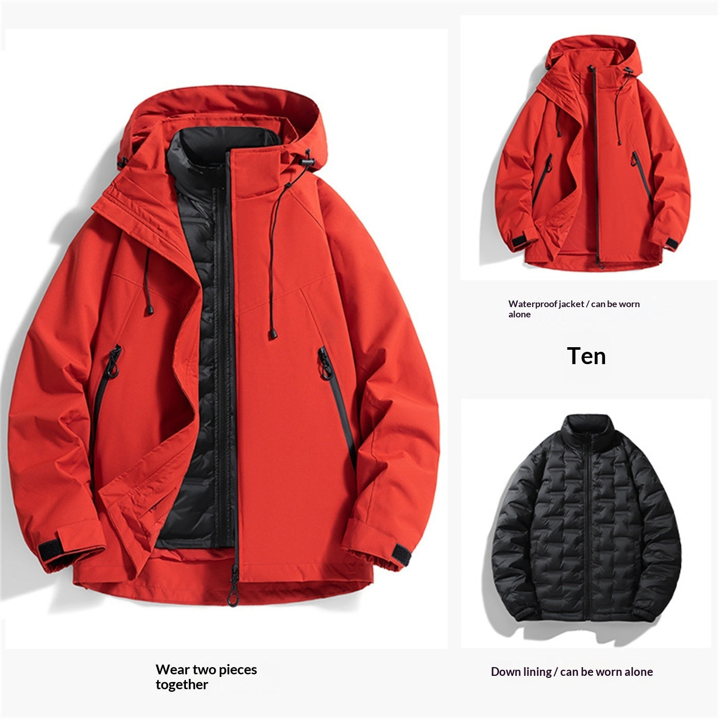 Couple Jacket Two-piece Waterproof